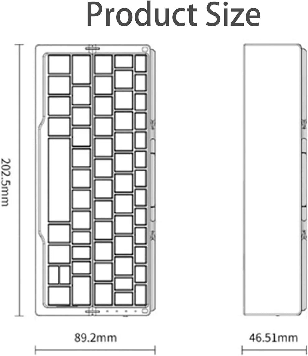 Bow Shift: Ultra-Slim Folding Aluminum Keyboard